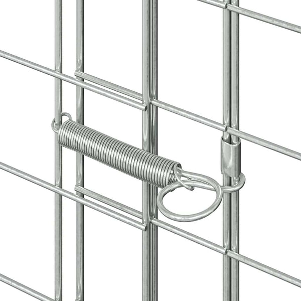 Hasenkäfig Silber Verzinkt 100x100x210cm