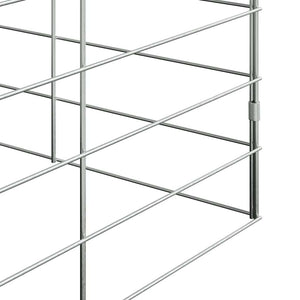 Hasenkäfig Silber Verzinkt 100x100x210cm
