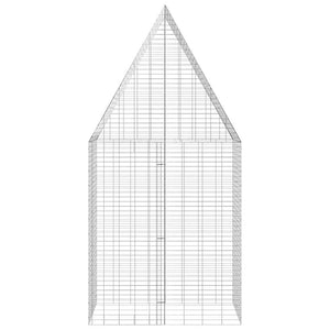 Hasenkäfig Silber Verzinkt 100x100x210cm