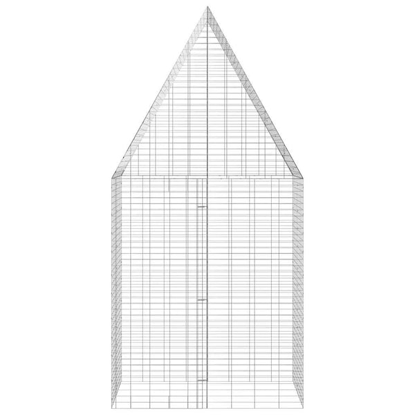 Hasenkäfig Silber Verzinkt 100x100x210cm
