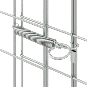 Hasenkäfig Silber 200x100x210cm
