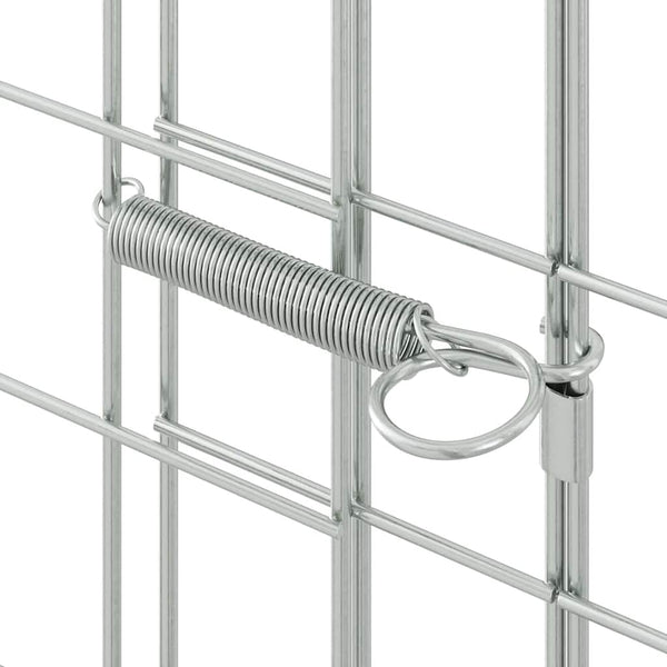 Hasenkäfig Silber 200x100x210cm
