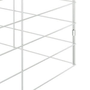 Hasenkäfig Silber 200x100x210cm