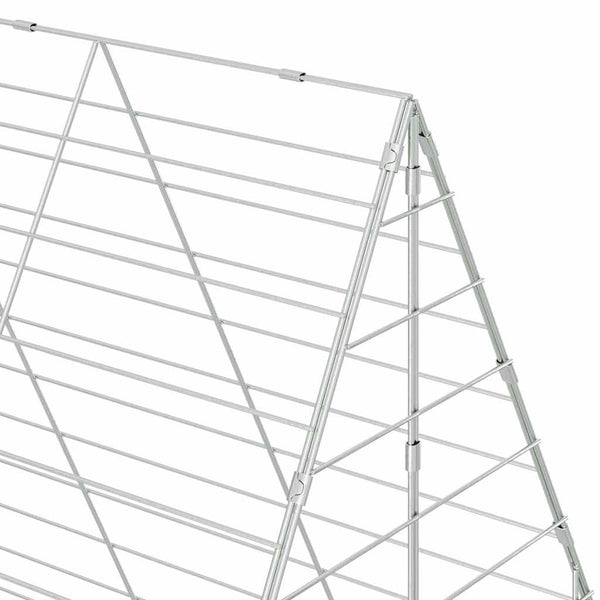 Hasenkäfig Silber 200x100x210cm