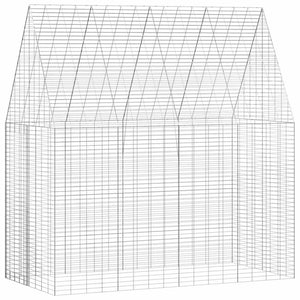 Hasenkäfig Silber 200x100x210cm