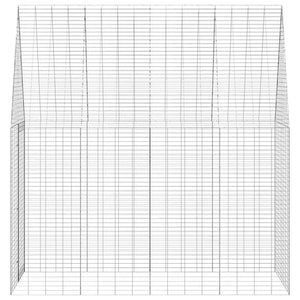 Hasenkäfig Silber 200x100x210cm