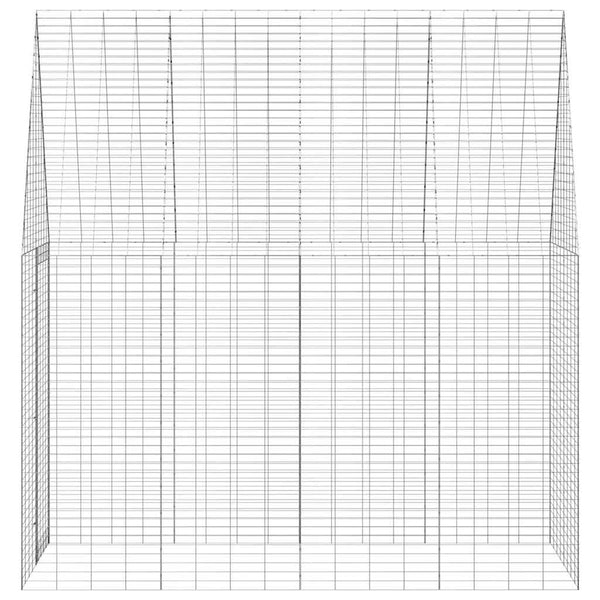 Hasenkäfig Silber 200x100x210cm