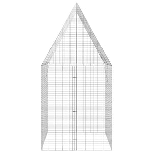 Hasenkäfig Silber 200x100x210cm