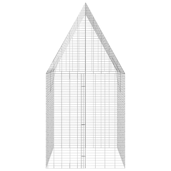 Hasenkäfig Silber 200x100x210cm