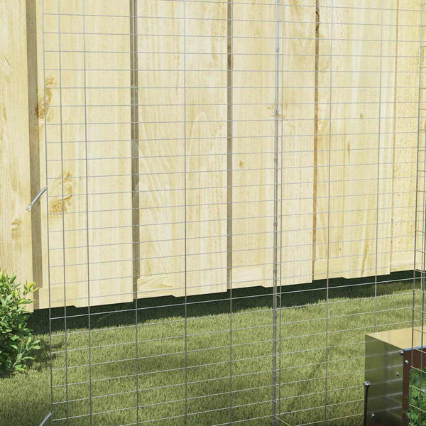 Hasenkäfig Silber Verzinkter Stahl 300cm