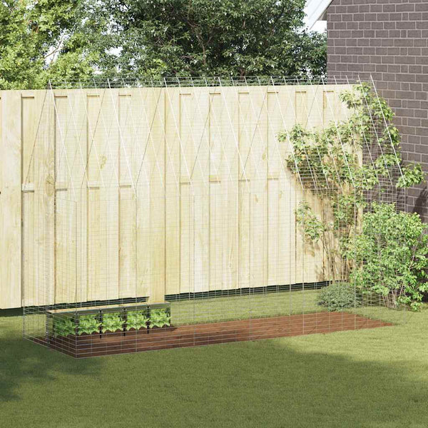 Hasenkäfig Silber Verzinkter Stahl 300cm