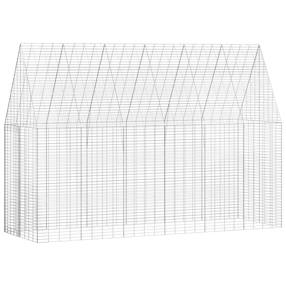 Hasenkäfig Silber Verzinkter Stahl 300cm