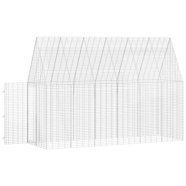 Hasenkäfig Silber Verzinkter Stahl 300cm