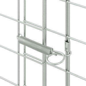 Hasenkäfig Silber Verzinkt 400x100x210cm