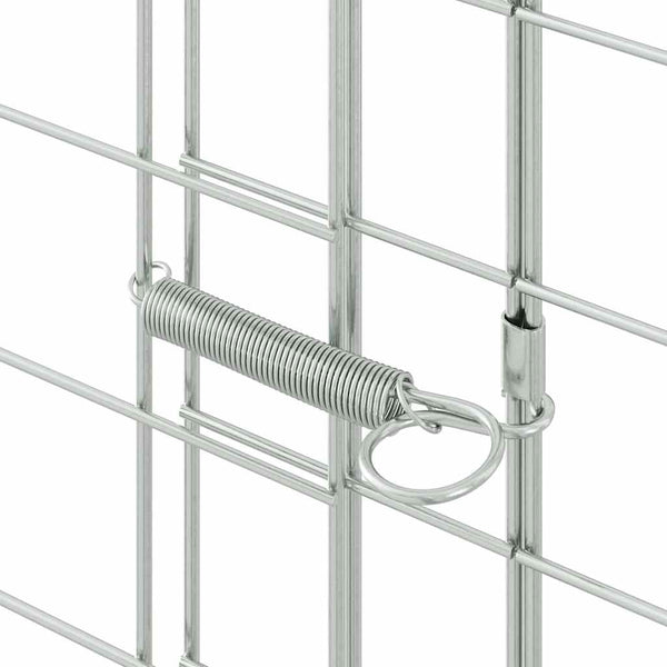 Hasenkäfig Silber Verzinkt 400x100x210cm