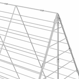 Hasenkäfig Silber Verzinkt 400x100x210cm