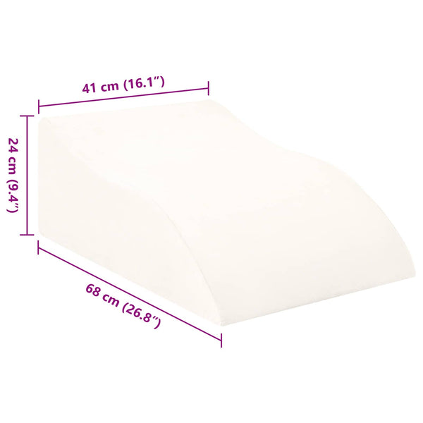 Beinkissen Weiß PU-Schaum 68x41x24 cm
