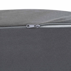 Beinkissen Grau PU-Schaum 68x41x24 cm