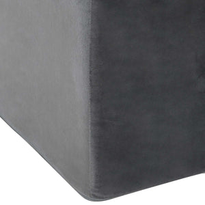 Beinkissen Grau PU-Schaum 68x41x24 cm