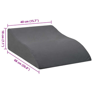 Beinkissen Grau PU-Schaum 68x40x18cm