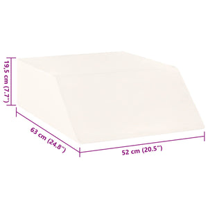 Beinkissen Weiß PU-Schaum 63x52 cm