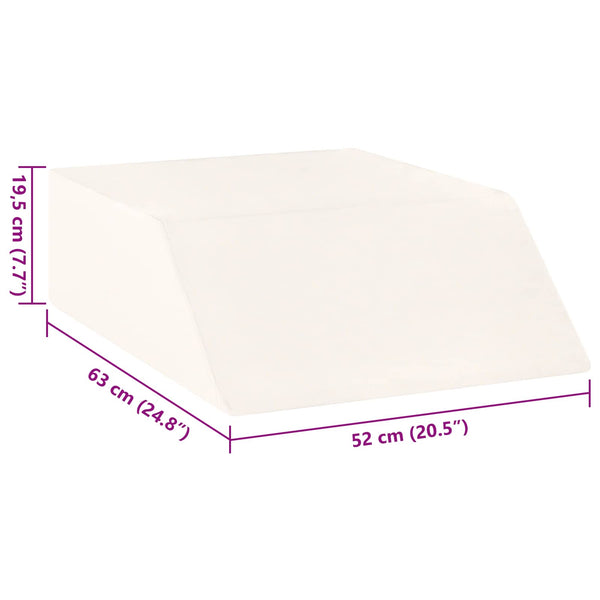 Beinkissen Weiß PU-Schaum 63x52 cm