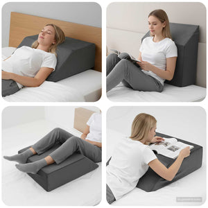 Beinkissen Grau PU-Schaum 63x52x19cm