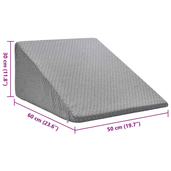 Beinkissen Grau Viscoschaum 60x50x30cm