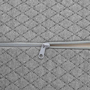 Geometrisches Beinkissen Grau Viscoschaum 52x20x11 cm