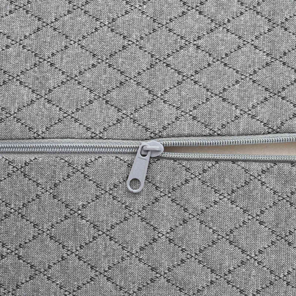 Geometrisches Beinkissen Grau Viscoschaum 52x20x11 cm