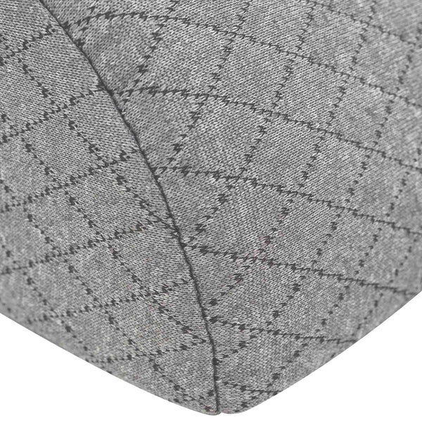 Geometrisches Beinkissen Grau Viscoschaum 52x20x11 cm