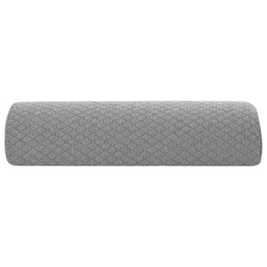Geometrisches Beinkissen Grau Viscoschaum 52x20x11 cm
