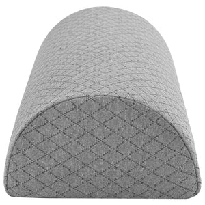 Geometrisches Beinkissen Grau Viscoschaum 52x20x11 cm