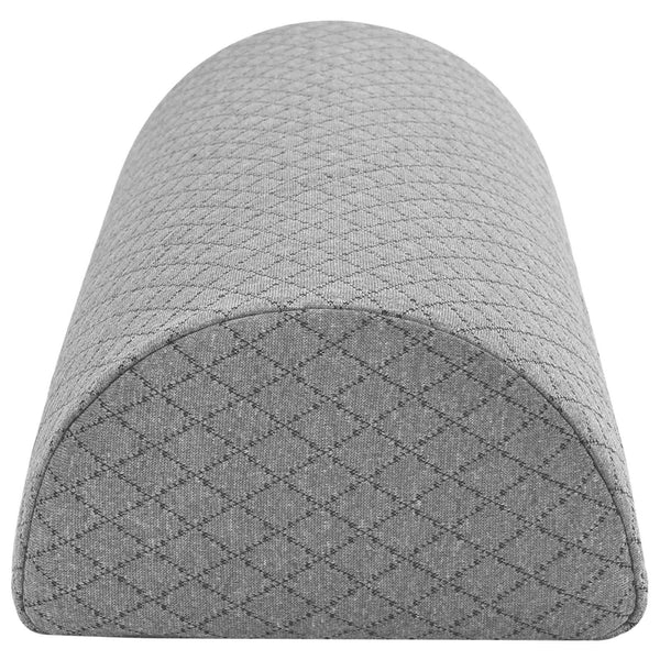 Geometrisches Beinkissen Grau Viscoschaum 52x20x11 cm