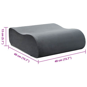 Sitzkissen Grau 40x40 cm PU-Schaum