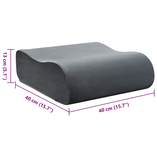 Sitzkissen Grau 40x40 cm PU-Schaum