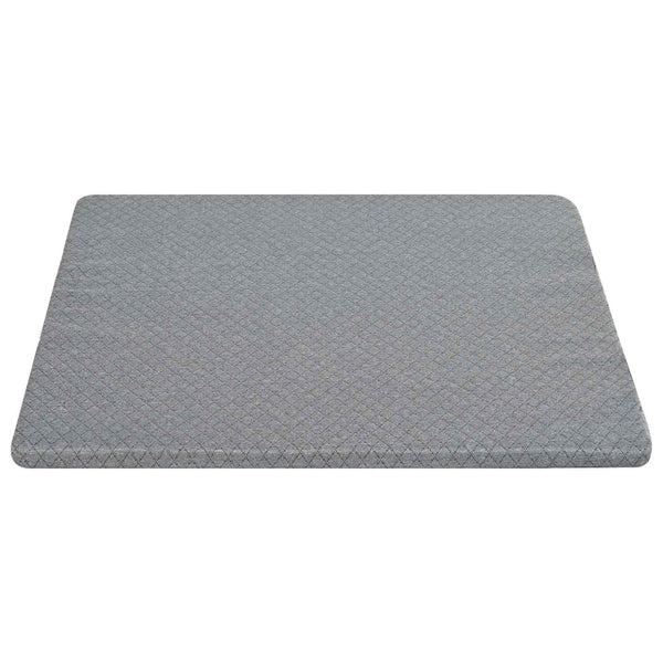 Keilkissen Grau Viscoschaum 69x64x19cm