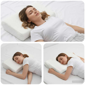 Viscoschaum Schlafkissen Weiß 57x37 cm
