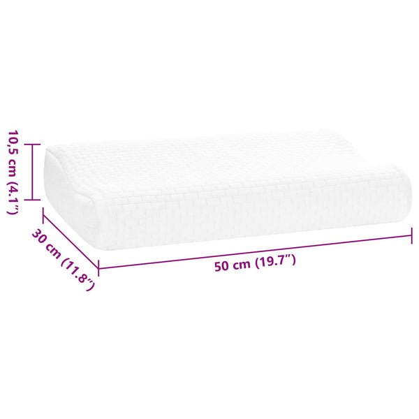 Viscoschaum Schlafkissen Weiß 50x30