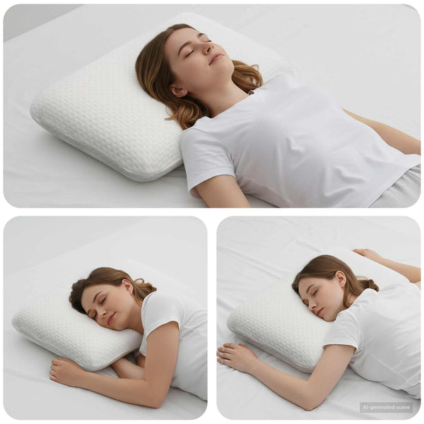 Viscoschaum Schlafkissen Weiß 60x40