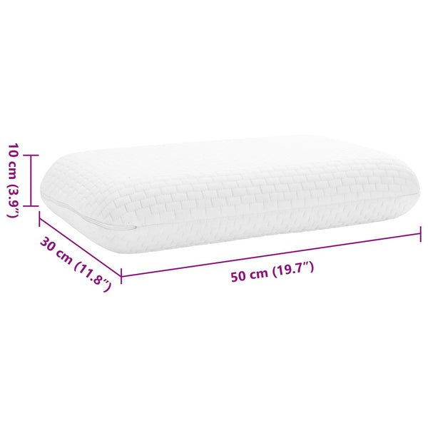 Viscoschaum Schlafkissen Weiß 50x30
