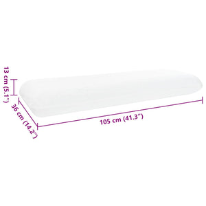Uni Weißes Schlafkissen Gel-Speicherschaum 105 cm