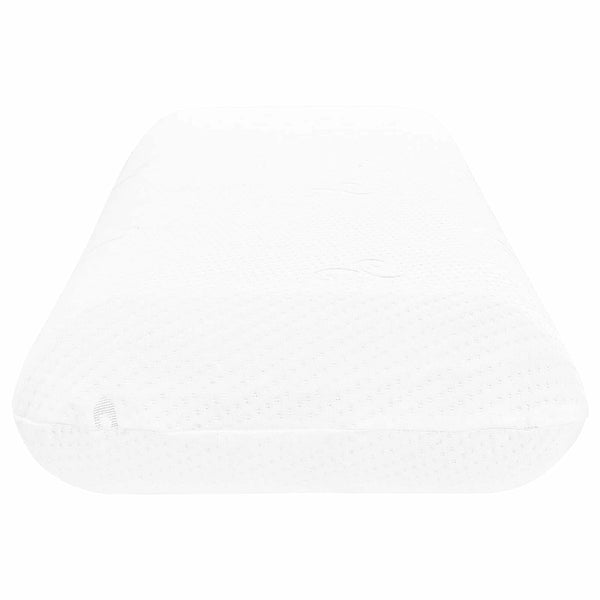 vidaXL Oreiller de sommeil uni blanc 120 x 36 x 13 cm Mousse à mémoire de forme de gel