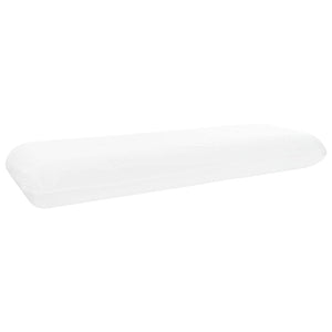 vidaXL Oreiller de couchage uni blanc 135 x 36 x 13 cm mousse à mémoire de forme en gel