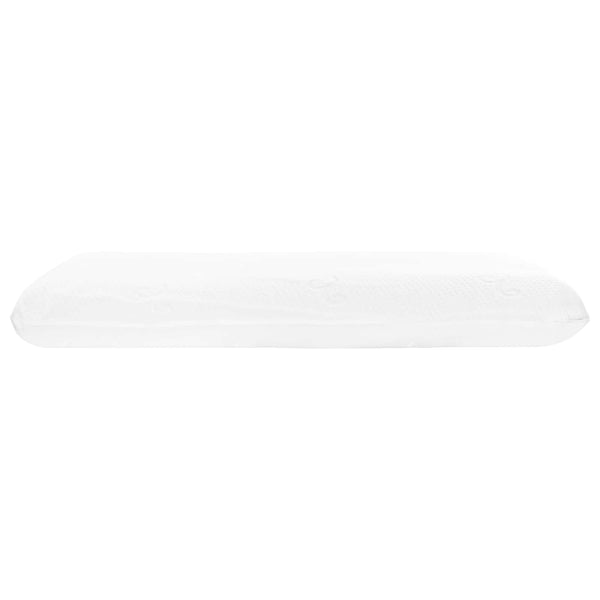 vidaXL Oreiller de couchage uni blanc 135 x 36 x 13 cm mousse à mémoire de forme en gel