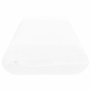 vidaXL Oreiller de couchage uni blanc 135 x 36 x 13 cm mousse à mémoire de forme en gel