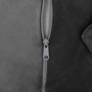 Keil Kopfkissen Grau Viscoschaum 55x55 cm