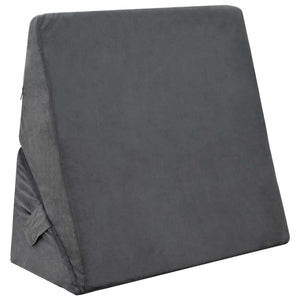 Keil Kopfkissen Grau Viscoschaum 55x55 cm