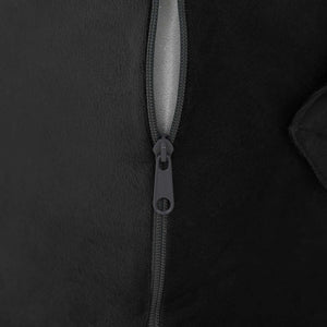 Keil Kopfkissen Schwarz Viscoschaum 55x55 cm