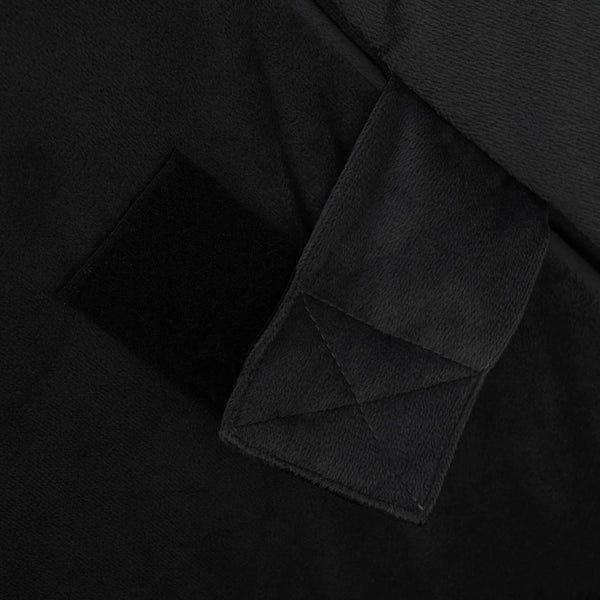 Keil Kopfkissen Schwarz Viscoschaum 55x55 cm